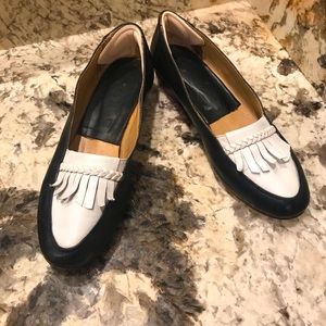 Vintage Nordstrom Black & White Summer Loafers